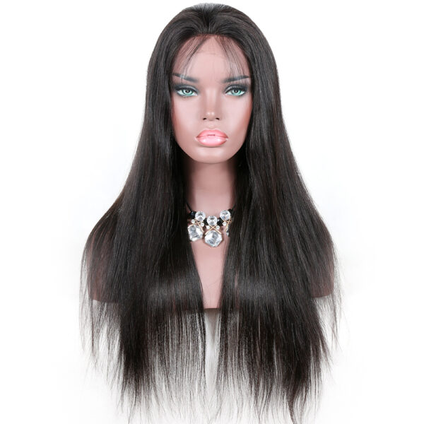 13x6 HD lace front wig silk straight natural color 150% density