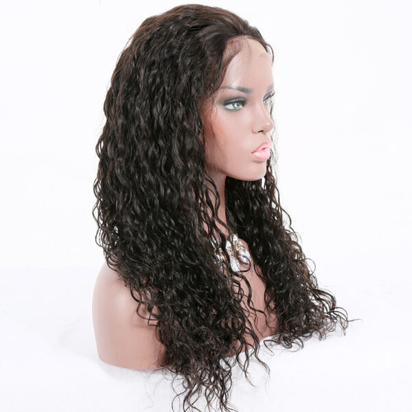 13x6 lace front wig natural color loose curl 150%density