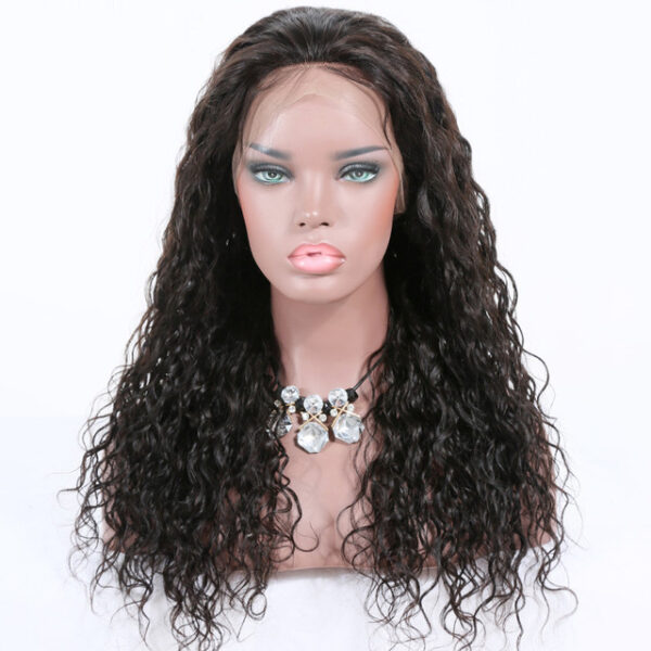13x6 lace front wig natural color loose curl 150%density