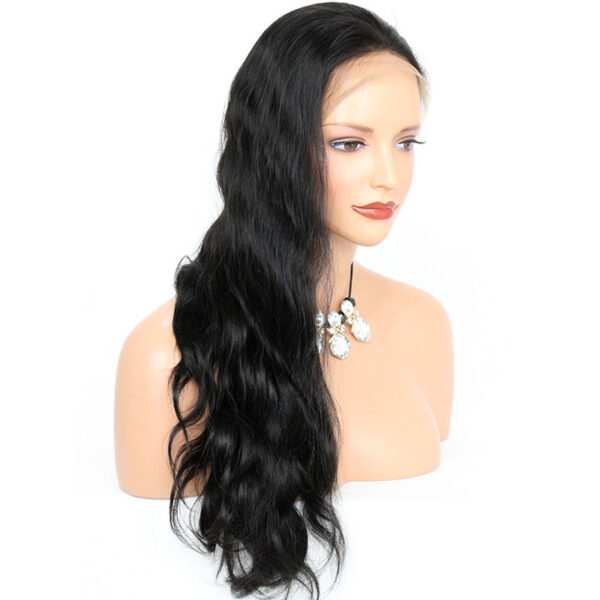 360 lace wigs virgin human hair Body wave natural color 150% density