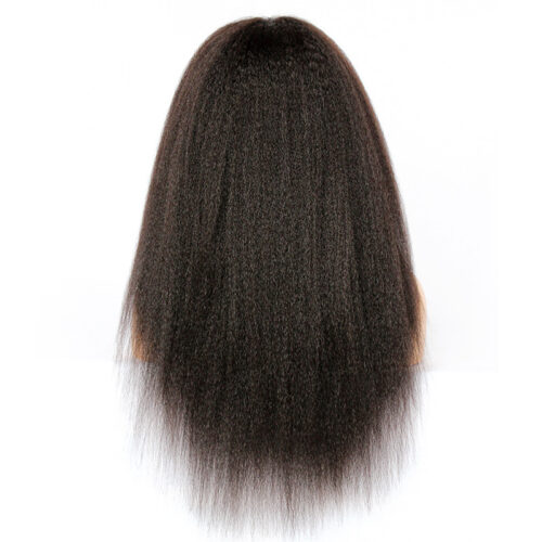 Full lace wigs 100% human hair Kinky straight glueless wigs for women full lace wigs virgin human hair kinky straight natural color 130% density