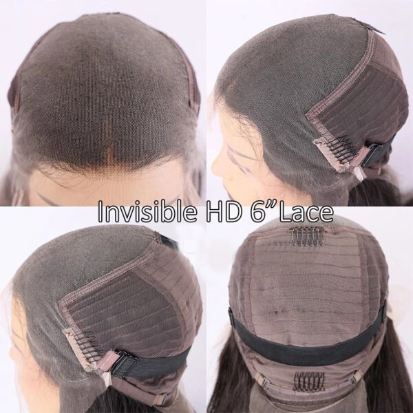13x6 HD lace front wig cap constrcutions with combs and adjustable straps