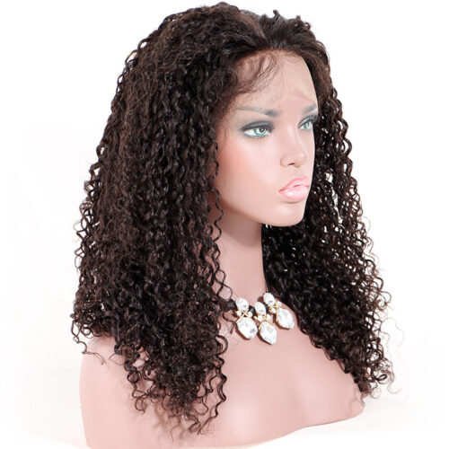 5x5 HD lace closure wig water wave natural color 150% density medium cap