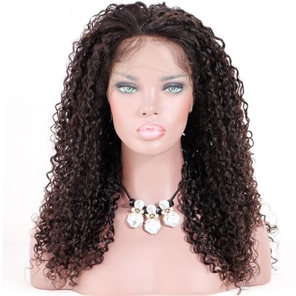 5x5 HD lace closure wig water wave natural color 150% density medium cap