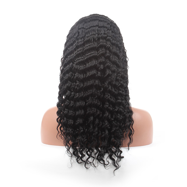 13x4 HD lace front wig Deep wave natural color 150% density