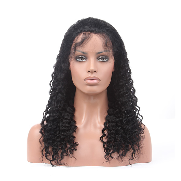 13x4 HD lace front wig Deep wave natural color 150% density