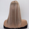 3x5 mono lace topper 8A max 7# highlight 50% T (7/8A) white raw human hair topper