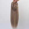 3x5 mono lace topper 8A max 7# highlight 50% T (7/8A) white raw human hair topper
