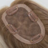 3x5 mono lace topper 8A max 7# highlight 50% T (7/8A) white raw human hair topper
