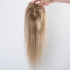 3x5 mono lace topper T9A/613# highlight 9# raw human hair topper