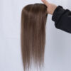 3x5 mono lace topper T2/10# highlight T2/8# 15% raw human hair topper