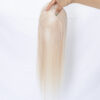 3x5 mono lace topper white raw human hair topper