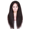 13x4 HD lace front wig Kinky straight natural color 150% density