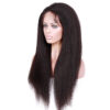 13x4 HD lace front wig Kinky straight natural color 150% density