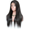 360 lace wigs virgin human hair light yaki natural color 150% density