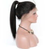 360 lace wigs virgin human hair light yaki natural color 150% density