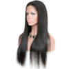 360 lace wigs virgin human hair silk straight natural color 150% density