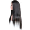 360 lace wigs virgin human hair silk straight natural color 150% density