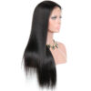 360 lace wigs virgin human hair silk straight natural color 150% density