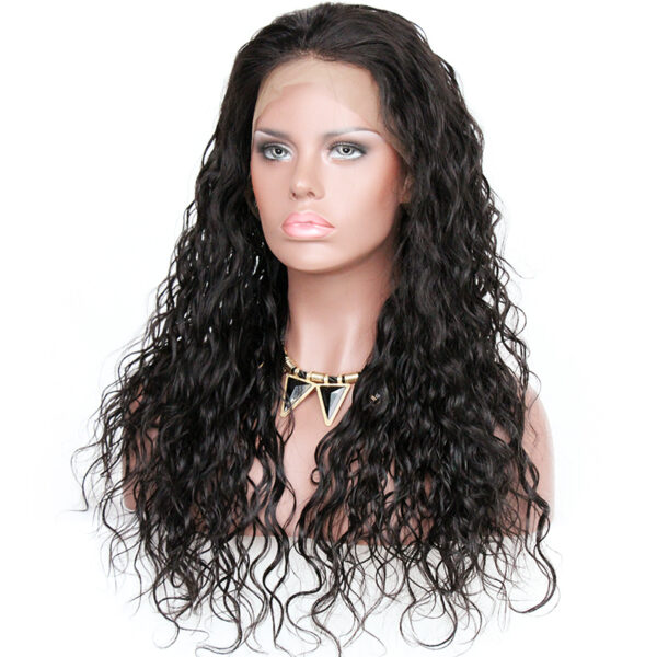 360 lace wigs virgin human hair loose curl natural color 150% density