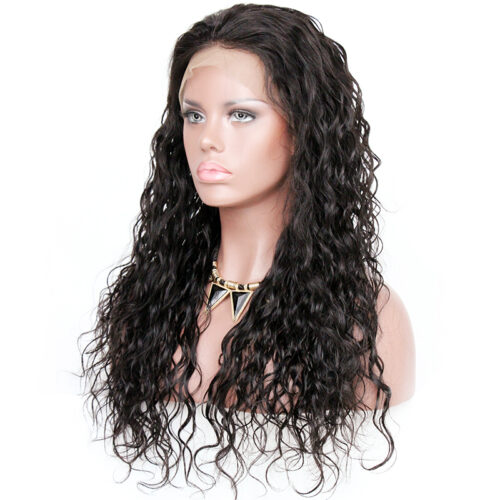 360 lace wigs virgin human hair loose curl natural color 150% density