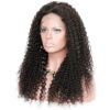 360 lace wigs virgin human hair kinky curl natural color 150% density