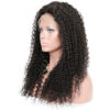 360 lace wigs virgin human hair kinky curl natural color 150% density