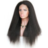 360 lace wigs virgin human hair kinky straight natural color 150% density