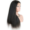 360 lace wigs virgin human hair kinky straight natural color 150% density