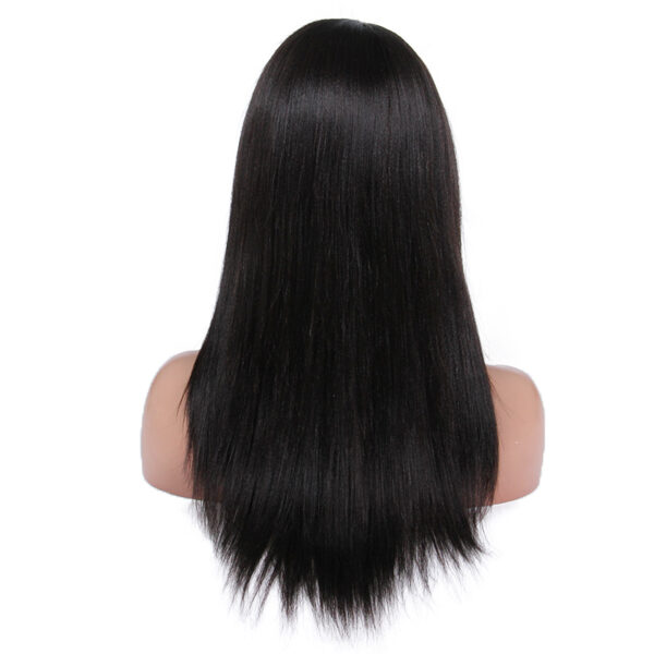 full lace wigs virgin human hair light yaki natural color 130% density
