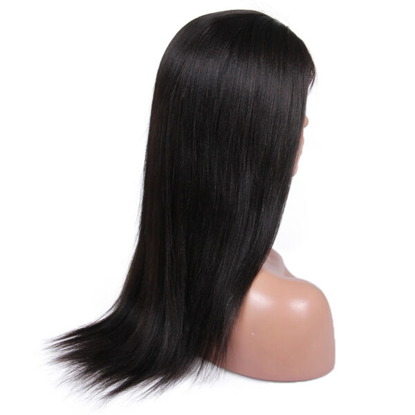 full lace wigs virgin human hair light yaki natural color 130% density
