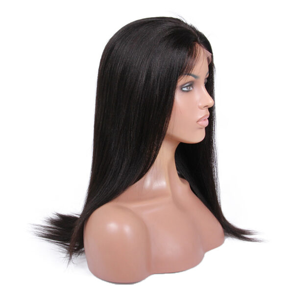 full lace wigs virgin human hair light yaki natural color 130% density