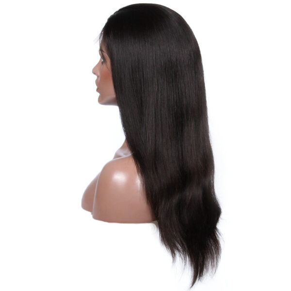full lace wigs virgin human hair natural straight natural color 130% density