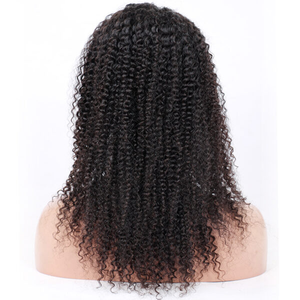 full lace wigs virgin human hair kinky curl natural color 130% density