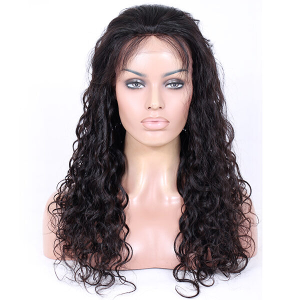 full lace wigs virgin human hair Loose curl natural color 130% density