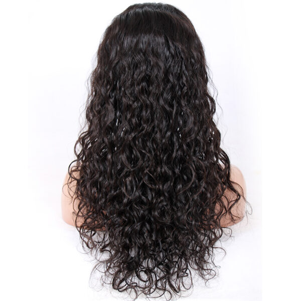 full lace wigs virgin human hair Loose curl natural color 130% density