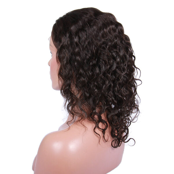 full lace wigs virgin human hair peruvian curl natural color 130% density