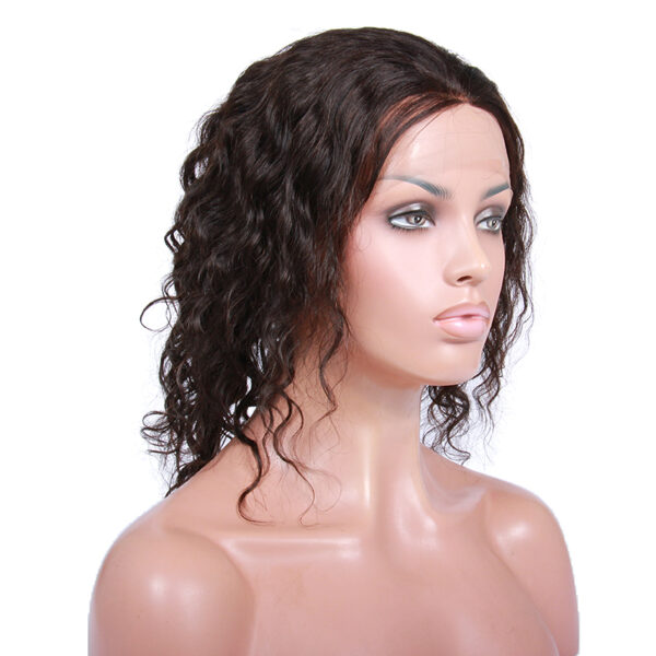 full lace wigs virgin human hair peruvian curl natural color 130% density