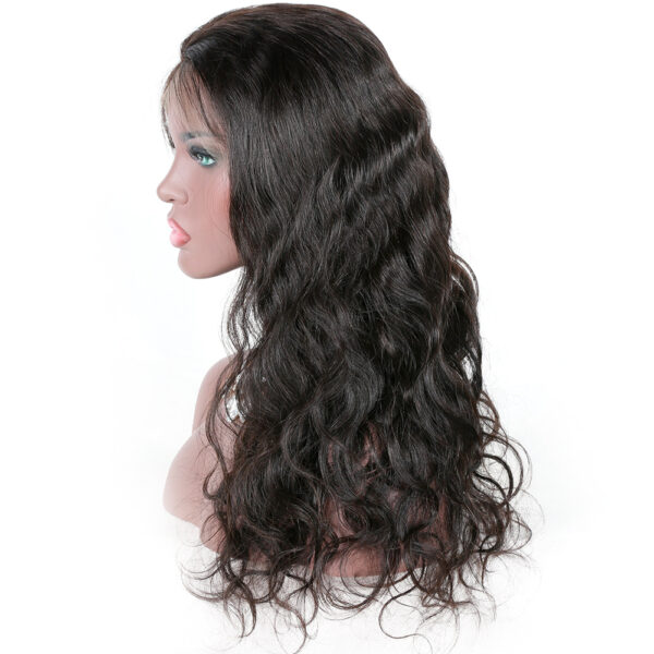 5x5 HD lace closure wig body wave natural color 150% density medium cap