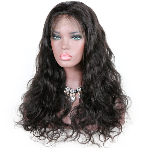 5x5 HD lace closure wig body wave natural color 150% density medium cap