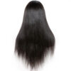5x5 HD lace closure wig silk straight natural color 150% density medium cap