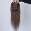 3x5 mono lace topper T2/10# highlight T2/8# 15% raw human hair topper