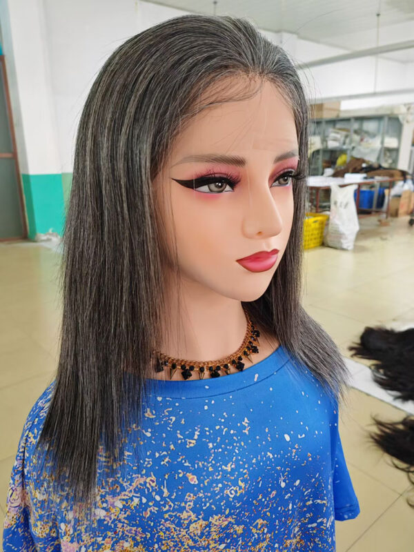 grey hair lace wig