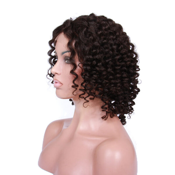 13x6 HD lace front wig candy curl natural color 150% density medium cap