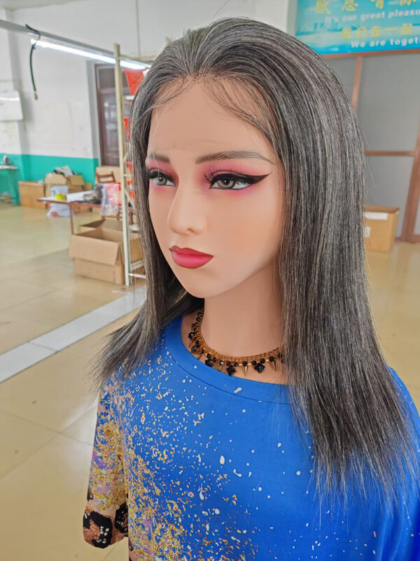 full lace wig grey hair